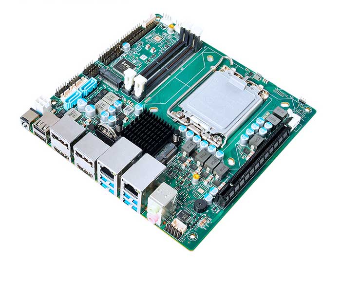 Intel 12th 13th Gen LGA 1700 H610 Q670 Mini ITX Motherboard 2*DDR5 2*Lan PCIe4.0_X16 2*HD-MI 2*DP eDP/LVDS
